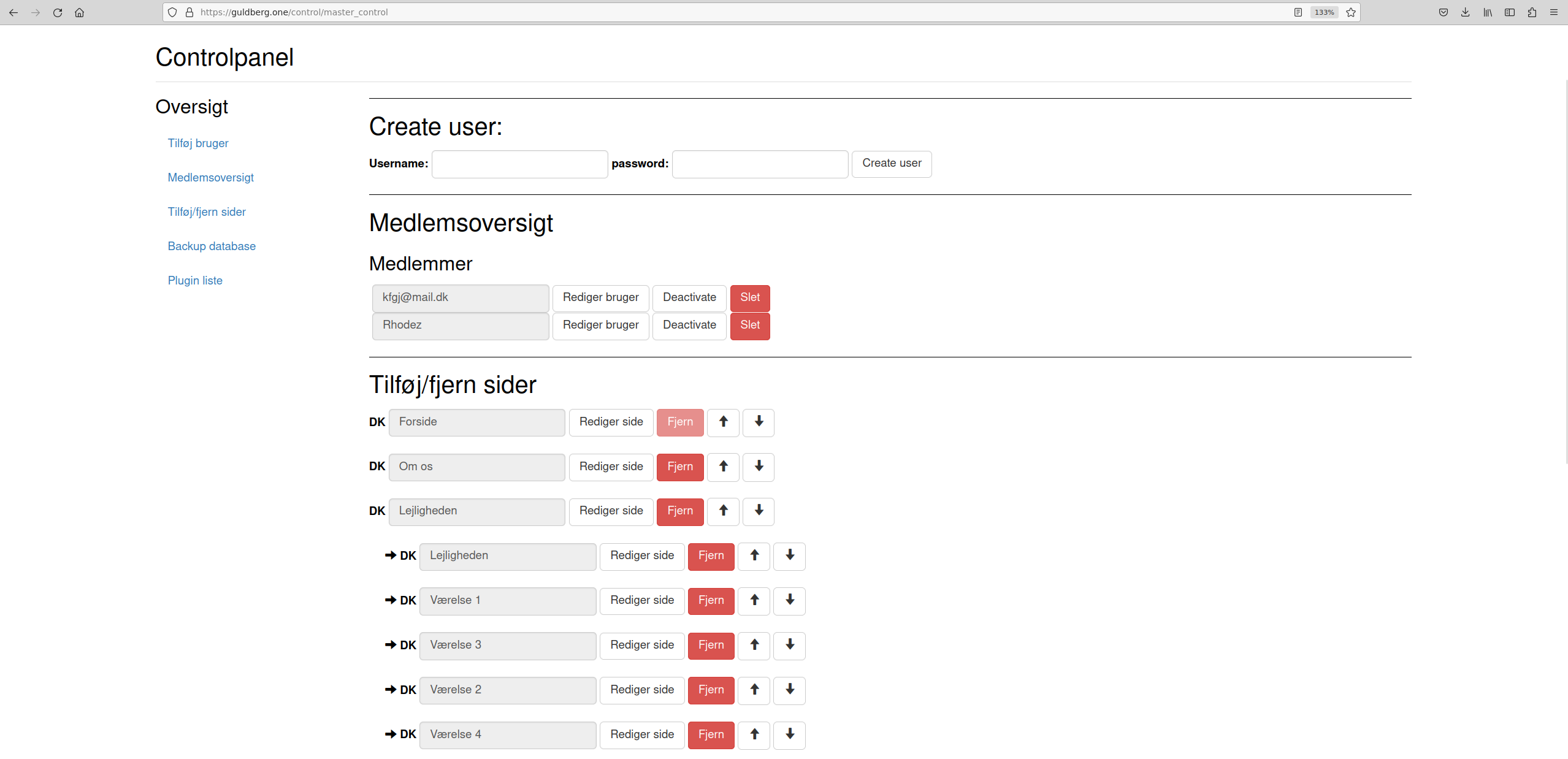 Web Content management System - CMS